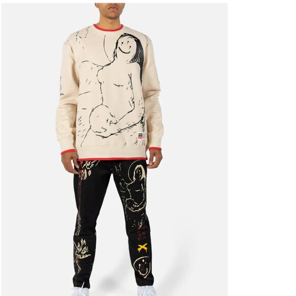 TANGO HOTEL Men's Isaac Pelayo Crewneck Graphic Sweatshirt M NWT - Picture 2 of 4